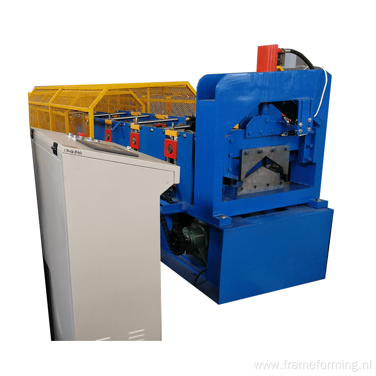 Roofing ridge cap making machine