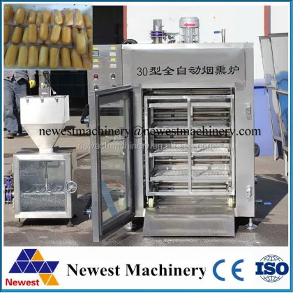 Automatic Smoked Turkey Legs and Cold Smoking Herring Oven for Sale