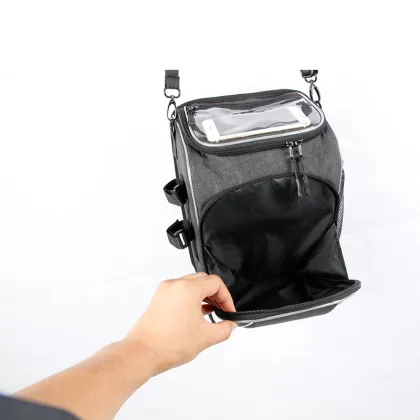 Multi-Pocket Bicycle Mobility Scooter Handlebar Bag with Transparent Window for Emove Scooters