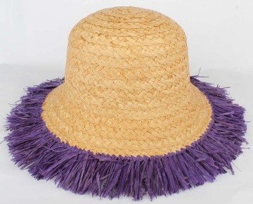 Ladies Fashion Sun Hat/Wide Brim Straw Hat/Beach Hat