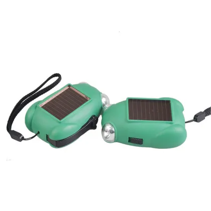 PVC Solar Dynamo Self Charging Flashlight for Kids