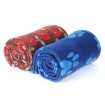Kingpets Dotted Paw Dog Blanket From Upetstore.com