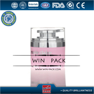 50g airless jar with round pump, 30g acrylic airless jar,stright round shape airless cream jar manufacturer,free samples