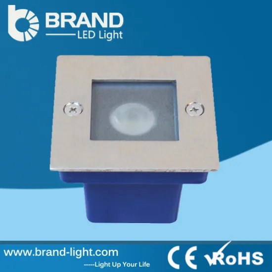 Aluminum High Quality Square Wall Recessed Stair Light IP65 Step Light 3W