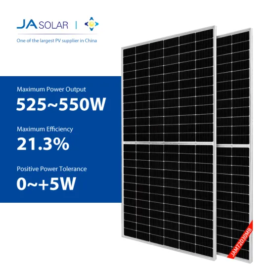JA Solar High-Power Photovoltaic Panels: 525W to 550W Bifacial Double Glass Modules