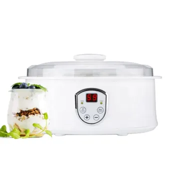 Electric Digital Control Yogurt Maker: Seven Glass Jar Capacity