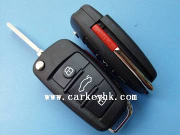 Hot sale 3+1 buttons remote key shell folding car key case