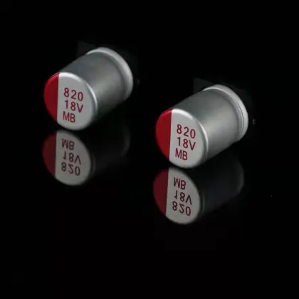 High Density Solid State Capacitors: 1000uf 25V and 820V18 1000uf 10V Aluminum Capacitors