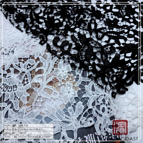 poly lace like embroidery