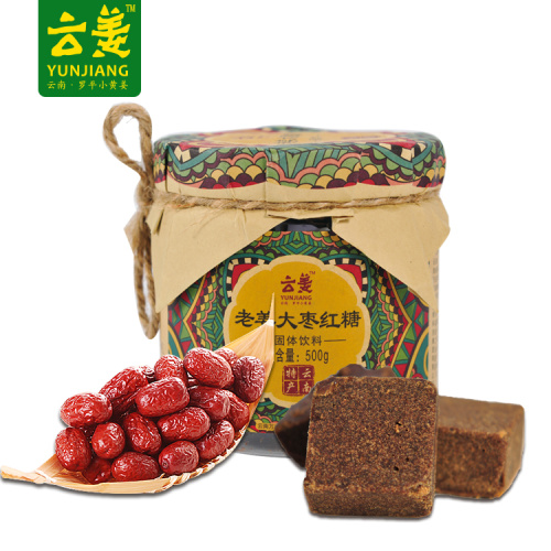 500 g de jengibre, dátil rojo, azúcar moreno