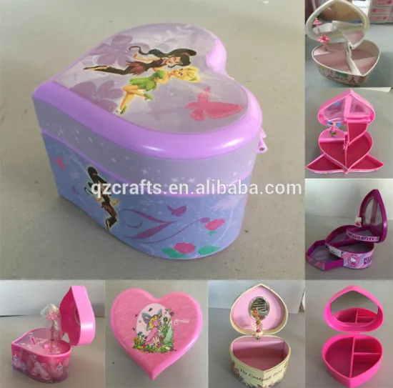 kids pink musical ballet box