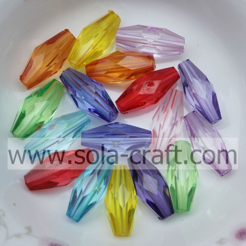 Good Quality Of Imitation Acrylic Transparent Oval Pointed Bead Made By China Factory 