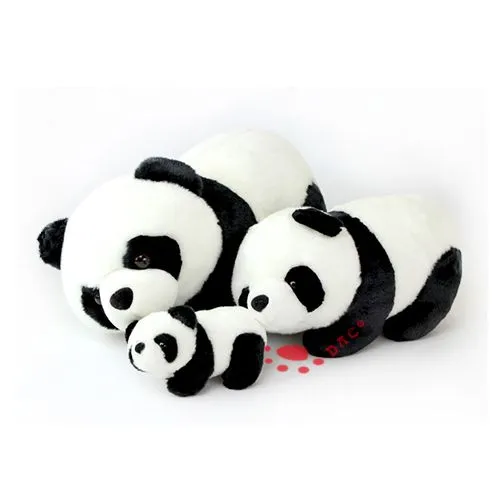plush round panda set