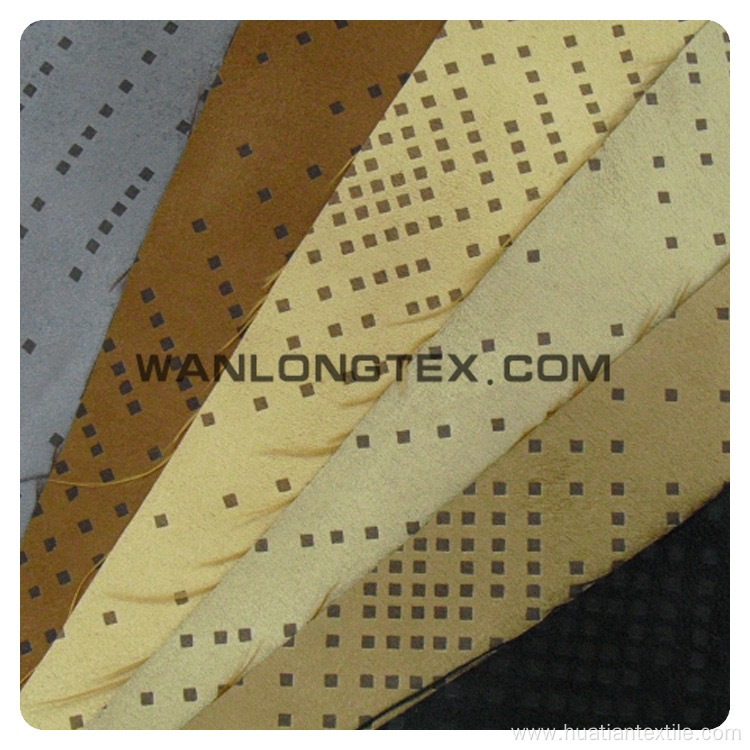 Fashionable Pattern Design Microfiber Suede Fabric