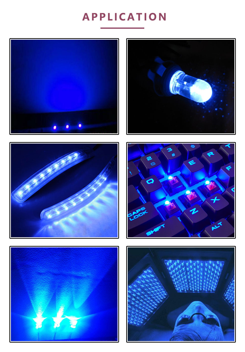 Blue LED application