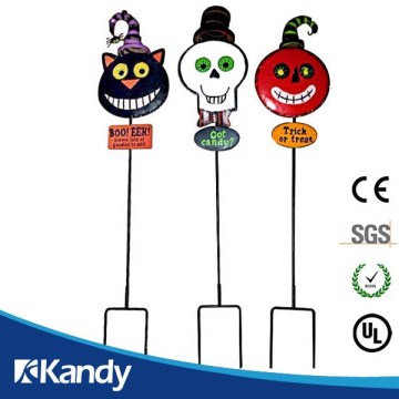 Kandy UniK cat ghoast pumpkin Hallween popular free design garden stakes wholesale
