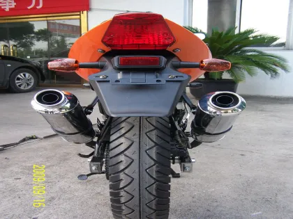 Yamaha Motorcycle Motorbile Motor 200cc Orange Drag Racing Motorcycles