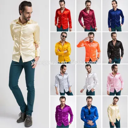 NT39 new high-grade mens silk shirt summer fashion t shirts t-shirt