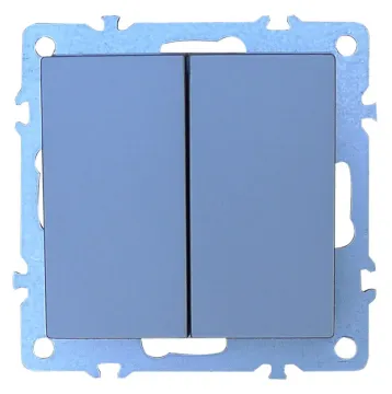 Elendax 2 Gang Flush Mounted Wall Switch 10A