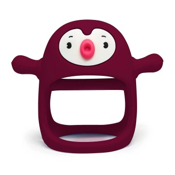 Silicone Teething Hand Teether by Penguin Buddy: A Secure and Durable Baby Toy