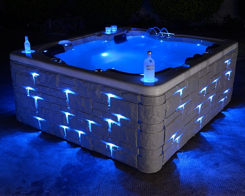 pool and hot tub combo