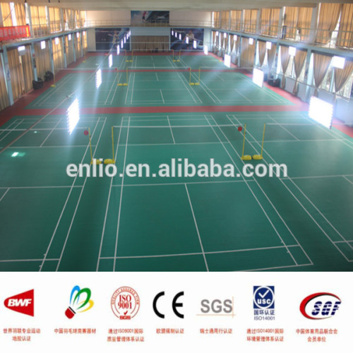 Badminton-Sportboden aus PVC mit Schlangenhautmuster