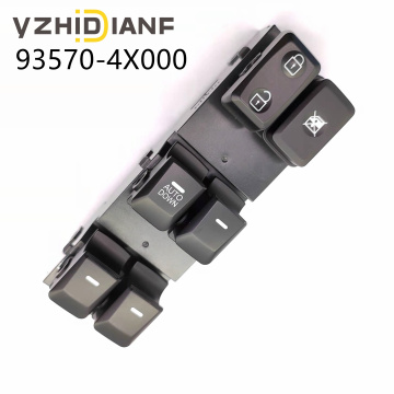 KIA 2011-2017 K2 RIO 3 Driver's Side Left Master Window Switch 93570-F2100 935704X000 93570-4X000