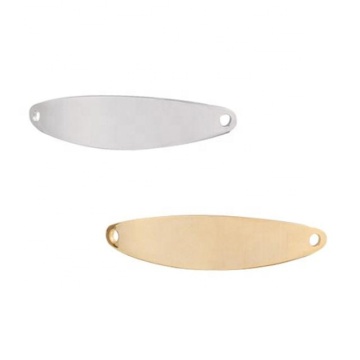 Yiwu Aceon Stainless Steel Bend Plates Blank For Engraving Metal Tag Connector