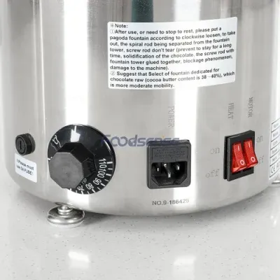 Commercial Stainless Steel Chocolate Fondue Fountain Chocolate Fountain Cheese Heated Melting Machine