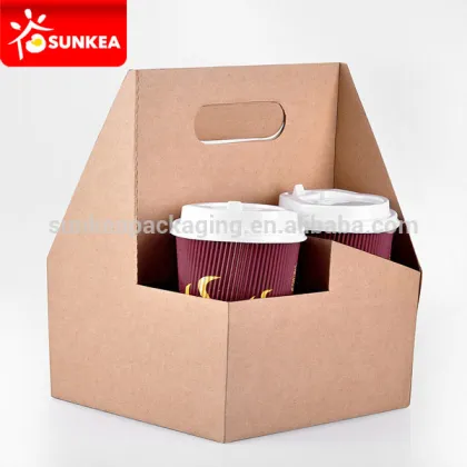 Disposable paper coffee cup saucer for drinks