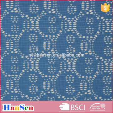 Novel design nylon spandex jacquard mesh fabric