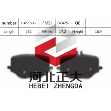 Brake pad of Mercedes-Benz S500 D2425