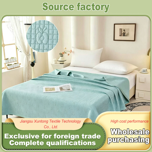 Зеленое одеяло Tencel для помещений с кондиционером