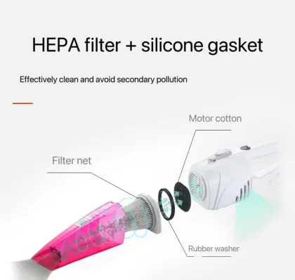 Deerma DX118C Handheld Vacuum Cleaner Parts: Efficient HEPA Filters and Dust Barrier