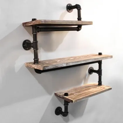 Industrial bookcase Metal Bookcase Reclaimed Bookcase shelf