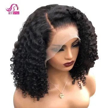 pixie short color HD lace Frontal bob Wigs for black women curly Human Hair lace frontal cut cuticle aligned bob human hair wigs