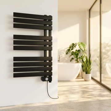 Radiador de baño de metal de ahorro de energía montado en la pared con protección contra sobrecalentamiento y control digital