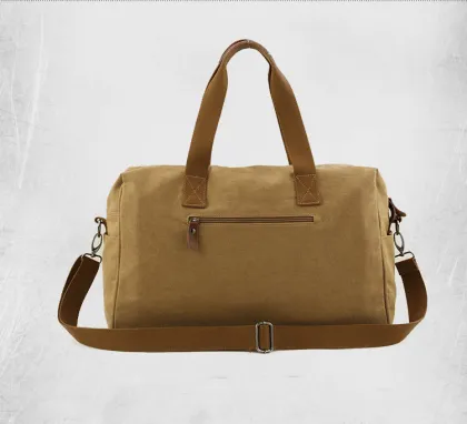 custom hign quality canvas travel bag for men