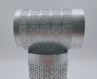 Aluminum tube fancy hole forming