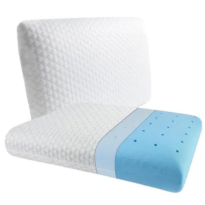 Memory foam memory gel pillow