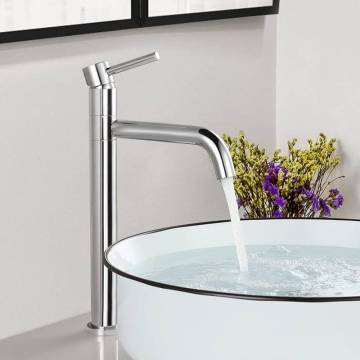Wholesales Chrome Copper Single Hole Basin Mixer Bathroom Faucet Tap