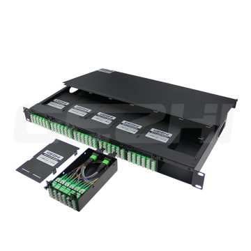 High-Quality Factory Direct FTTH 12/24/48 Core 1U/2U SC/LC/FC/ST Rack Mount ODF Fiber Optic Patch Panel for FTTX