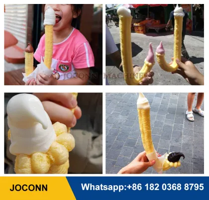 Hollow Tube Helado Suave Making Machine Rice Puffing Extruder