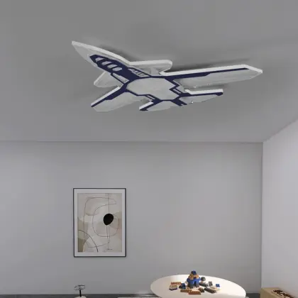 Blue Airplane Lamp Children Room Lamp For Boy