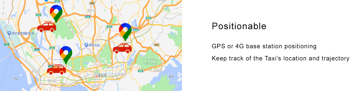 GPS Taxi Advertising sign explanation