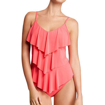 Waves Tankini, Matches with Sexy Panty, Made of 80% Nylon and 20% Spandex, OEM Tankini Factory