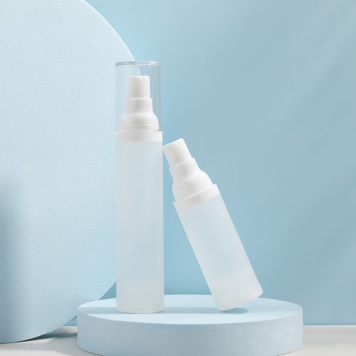 15ml Cosmetic Airless Bottle Customized Round Airless Plastic Cream Lotion Bottles Factory