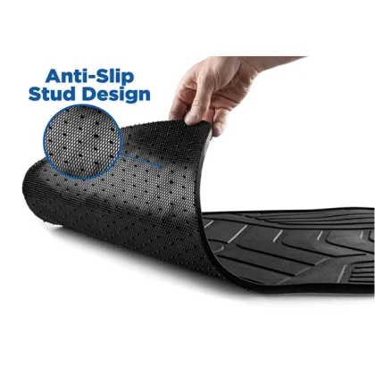 Black Rubber All Weather Floor Mats for Dodge Ram ProMaster 2014-2022 1500 2500 3500