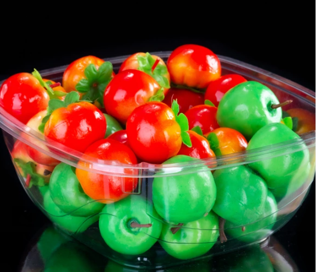 Caixa de frutas de plástico para tomates pequenos