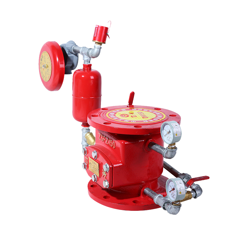 Wet alarm valve